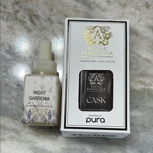 Pura refills: Anthropologie Night Gardenia & Antica Farmacista Cask